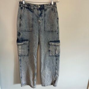 Urban Outfitters Skate Jeans Wide Leg High Rise Baggy Cargo Pocket 90s Size 30